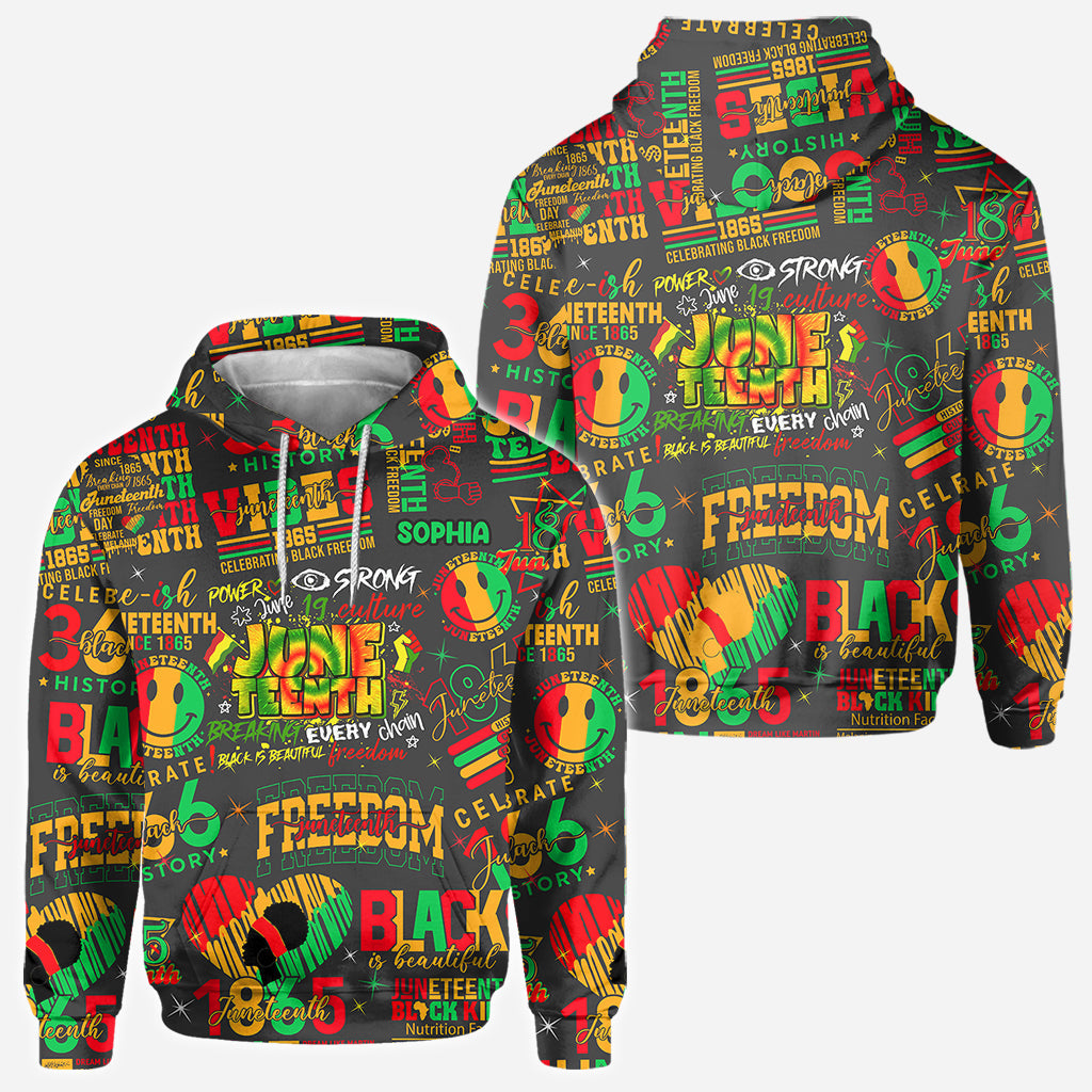 Personalized Juneteenth All-Over Shirt Custom Design for Dad All Over Shirt GradoCreations
