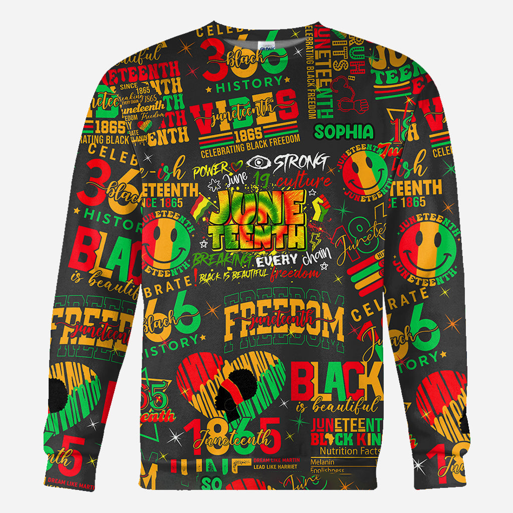 Personalized Juneteenth All-Over Shirt Custom Design for Dad All Over Shirt GradoCreations