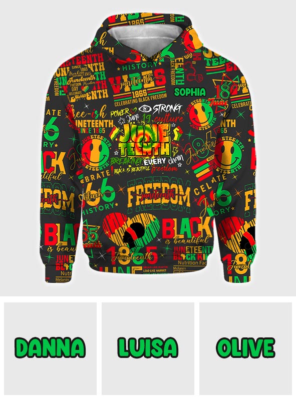 Personalized Juneteenth All-Over Shirt Custom Design for Dad All Over Shirt GradoCreations