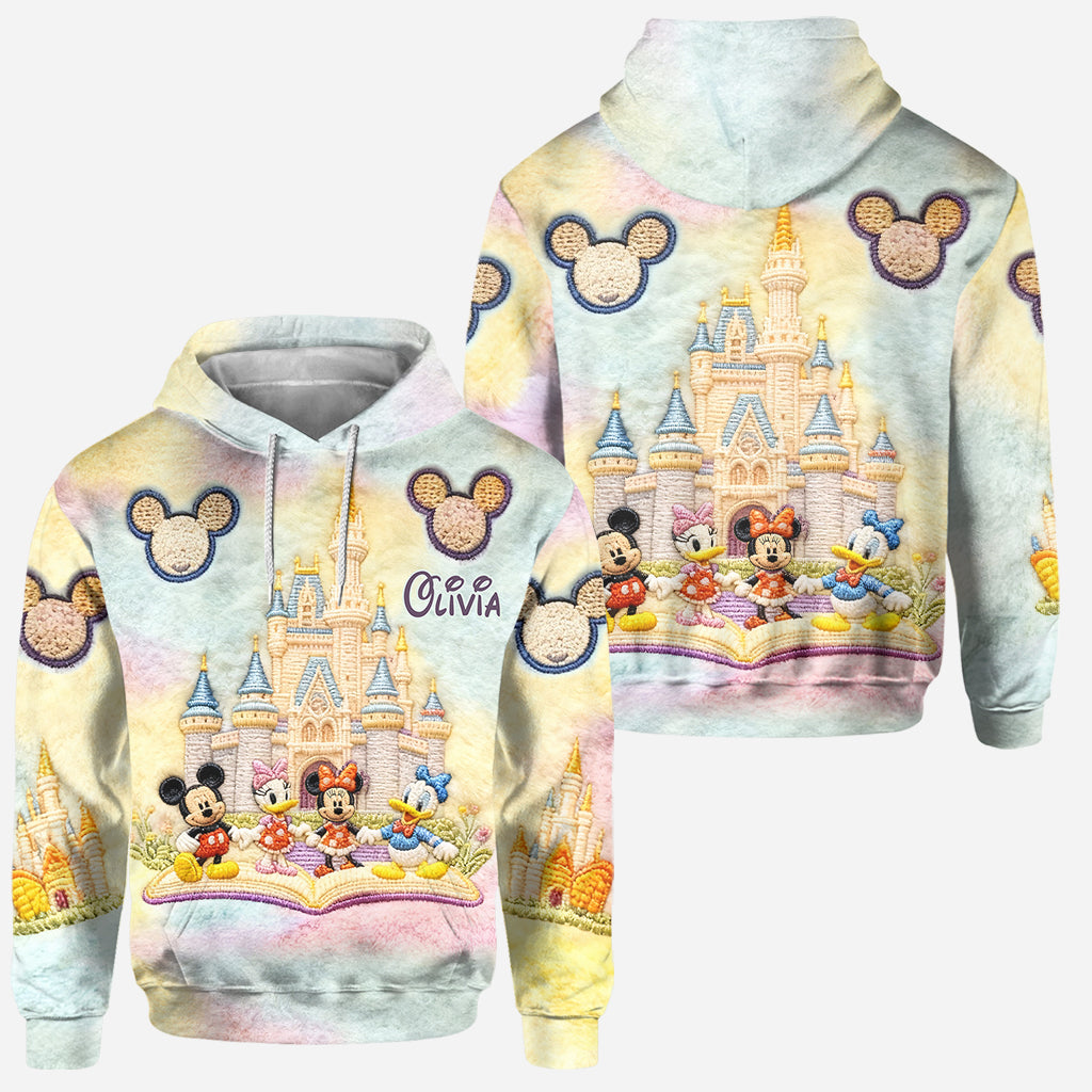 Personalized Disney Castle Hoodie and Leggings Set | Custom Name Gift for Kids Hoodie & Leggings GradoCreations