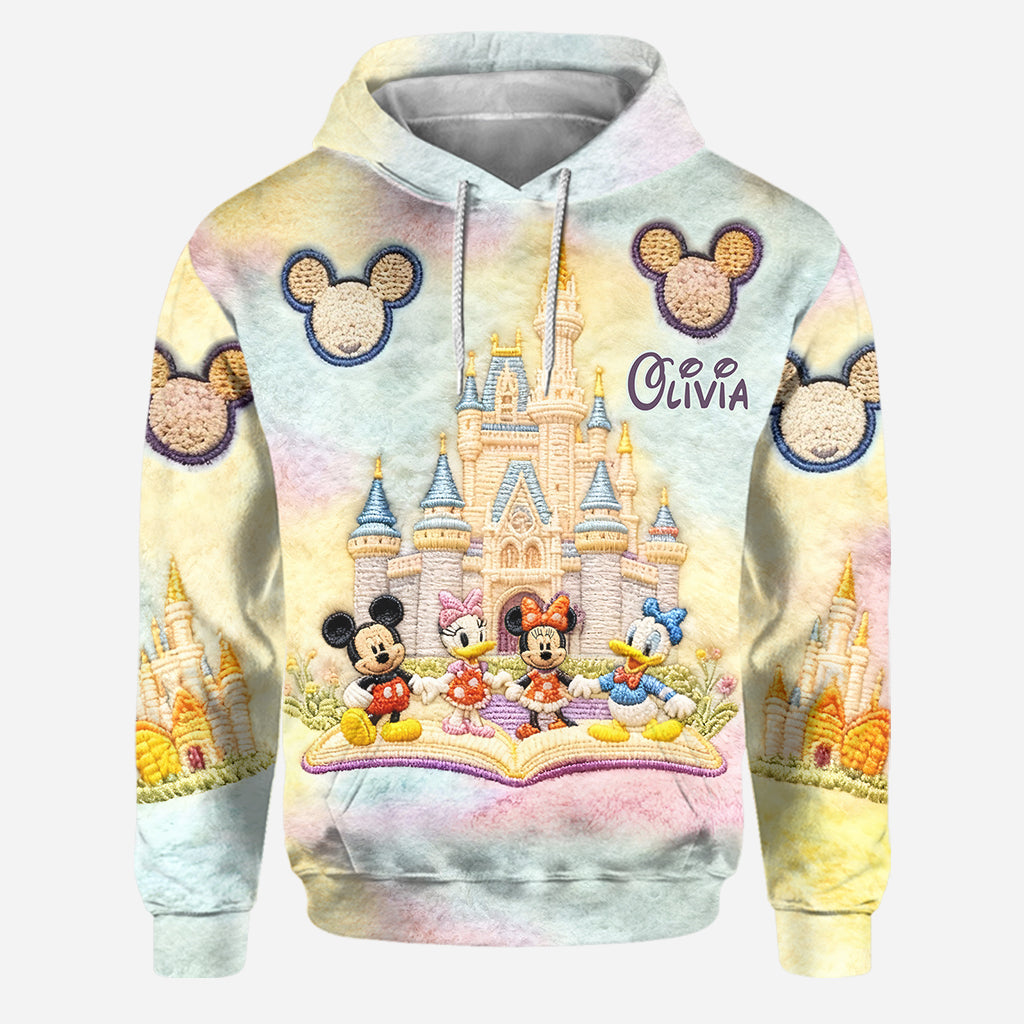 Personalized Disney Castle Hoodie and Leggings Set | Custom Name Gift for Kids Hoodie & Leggings GradoCreations