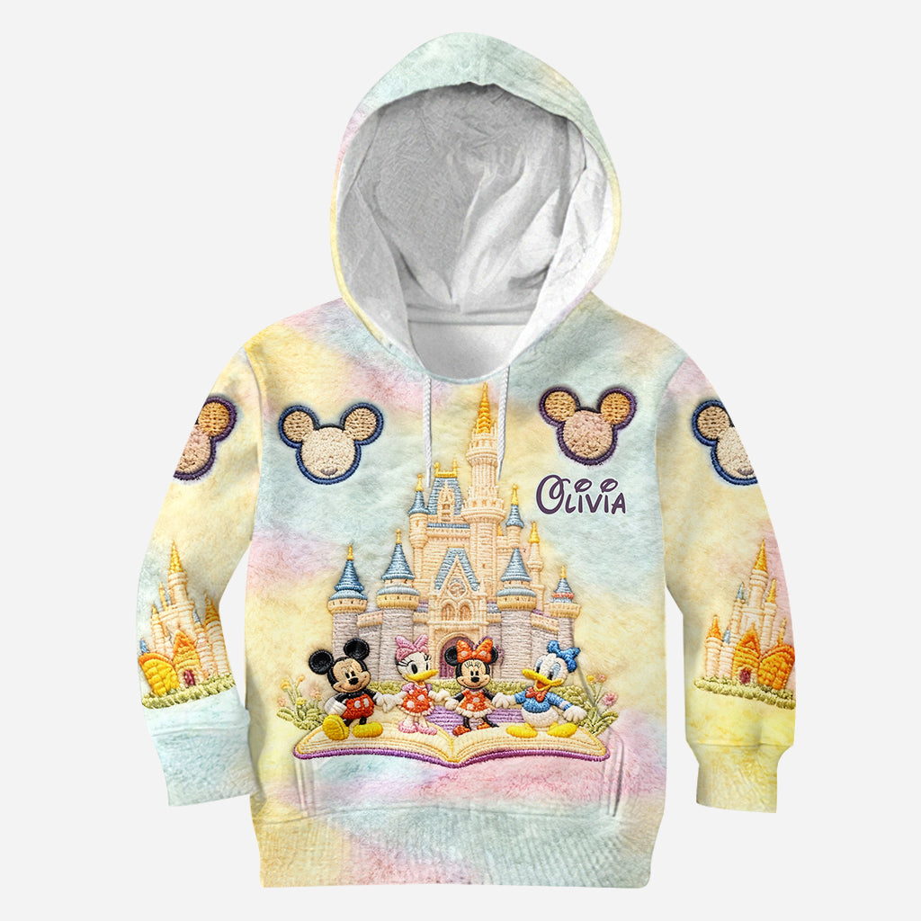Personalized Disney Castle Hoodie and Leggings Set | Custom Name Gift for Kids Hoodie & Leggings GradoCreations