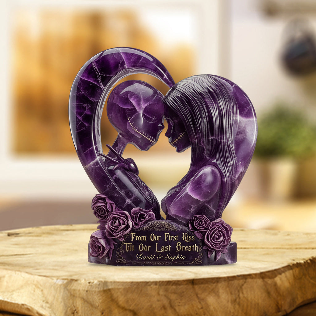 Personalized Acrylic Plaque Till Our First Kiss Gift for Couple Custom Shaped Acrylic Plaque GradoCreations
