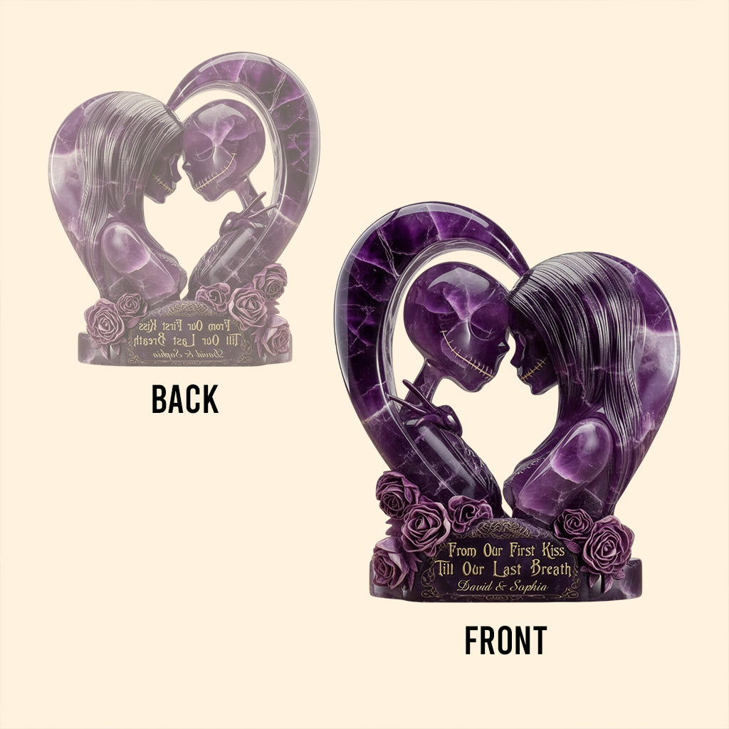 Personalized Acrylic Plaque Till Our First Kiss Gift for Couple Custom Shaped Acrylic Plaque GradoCreations