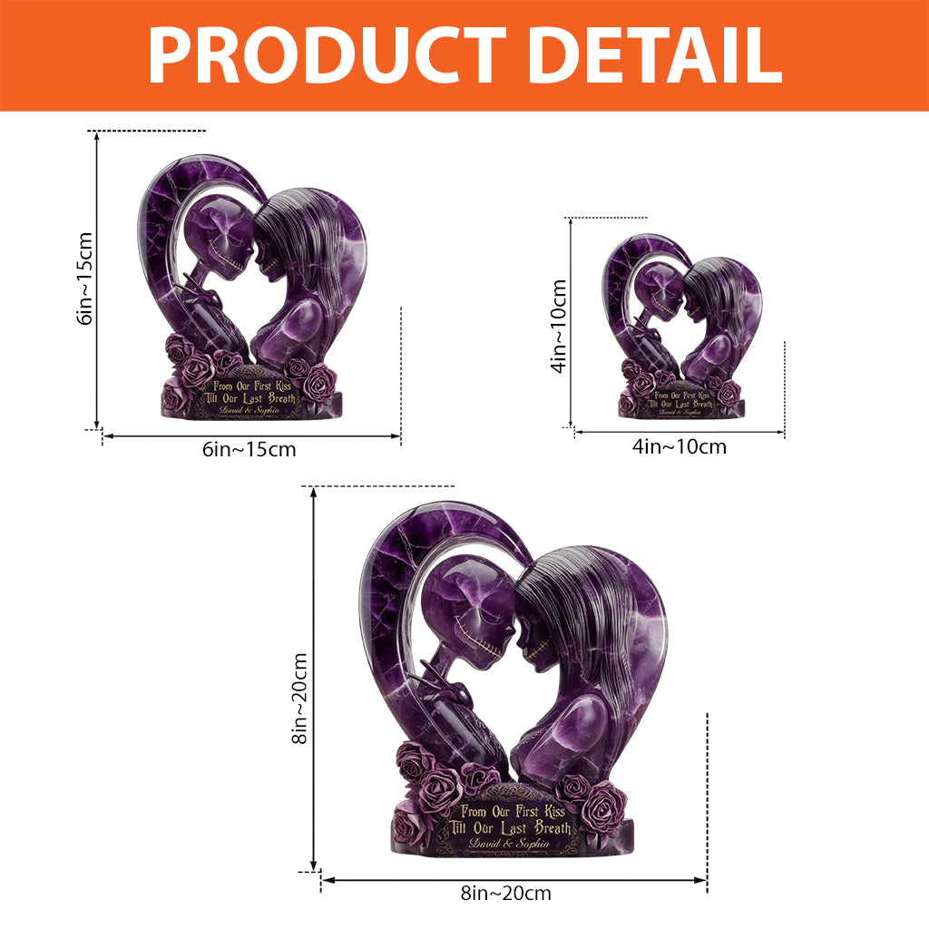 Personalized Acrylic Plaque Till Our First Kiss Gift for Couple Custom Shaped Acrylic Plaque GradoCreations