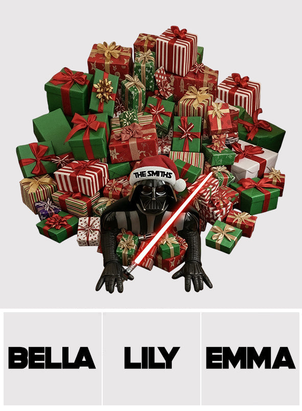 Personalized Dark Side Shaped Tree Skirt Custom Holiday Décor Shaped Tree Skirt GradoCreations