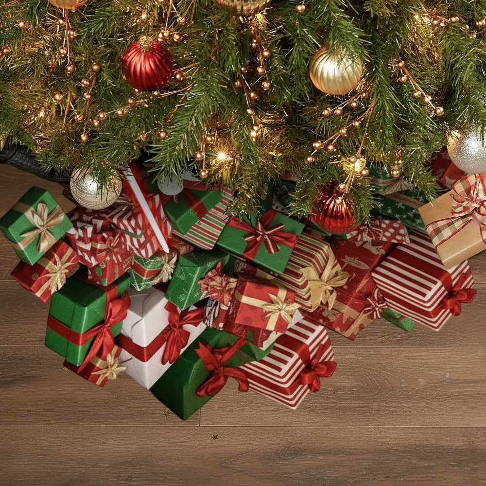 Personalized Dark Side Shaped Tree Skirt Custom Holiday Décor Shaped Tree Skirt GradoCreations