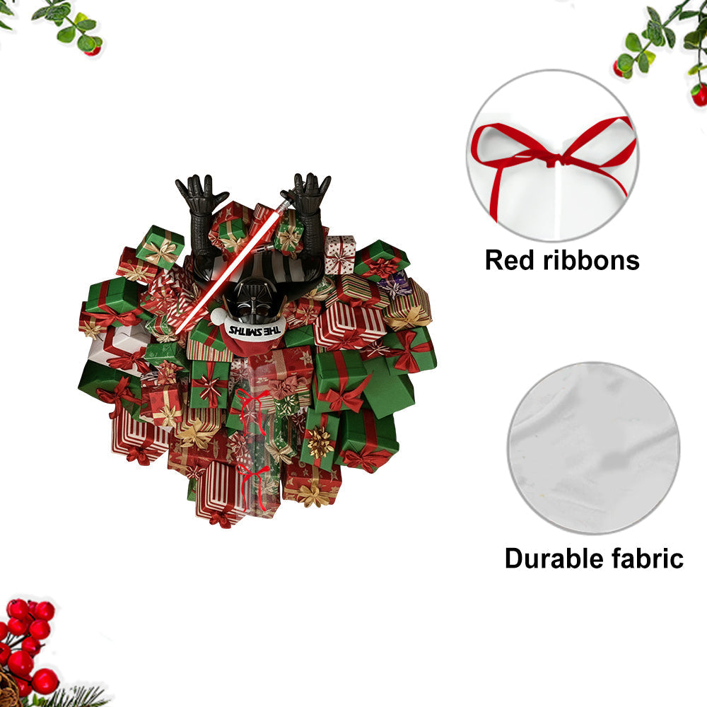 Personalized Dark Side Shaped Tree Skirt Custom Holiday Décor Shaped Tree Skirt GradoCreations