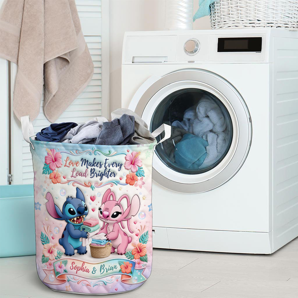 Personalized Ohana Laundry Basket Custom Name Colorful Design Laundry Basket GradoCreations
