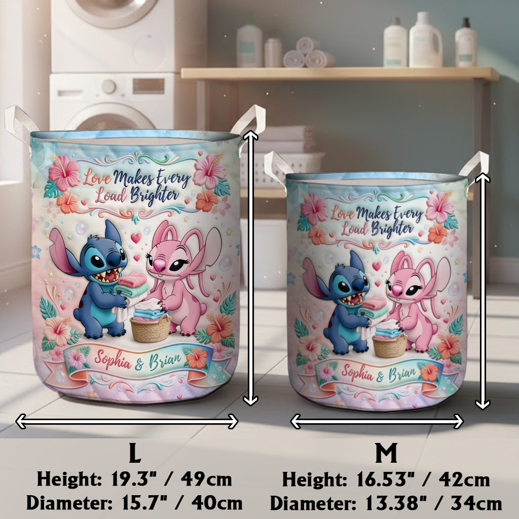 Personalized Ohana Laundry Basket Custom Name Colorful Design Laundry Basket GradoCreations