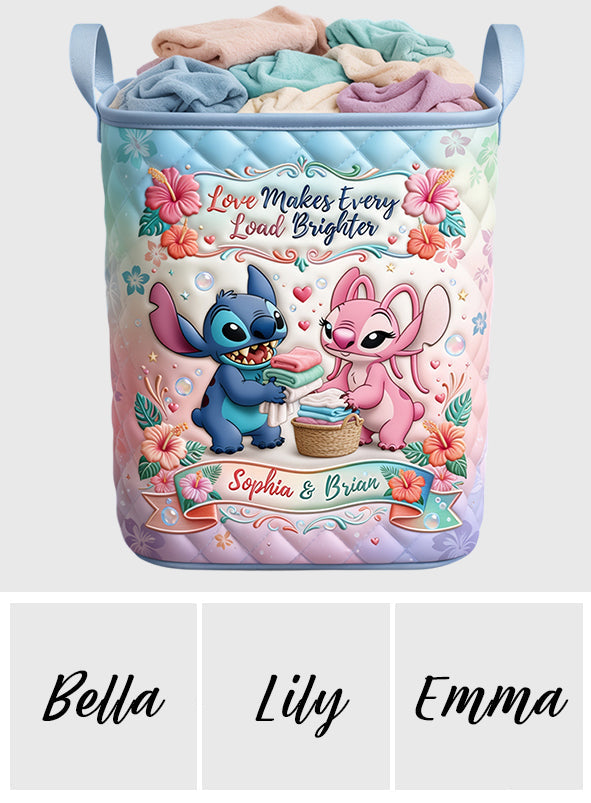 Personalized Ohana Laundry Basket Custom Name Colorful Design Laundry Basket GradoCreations