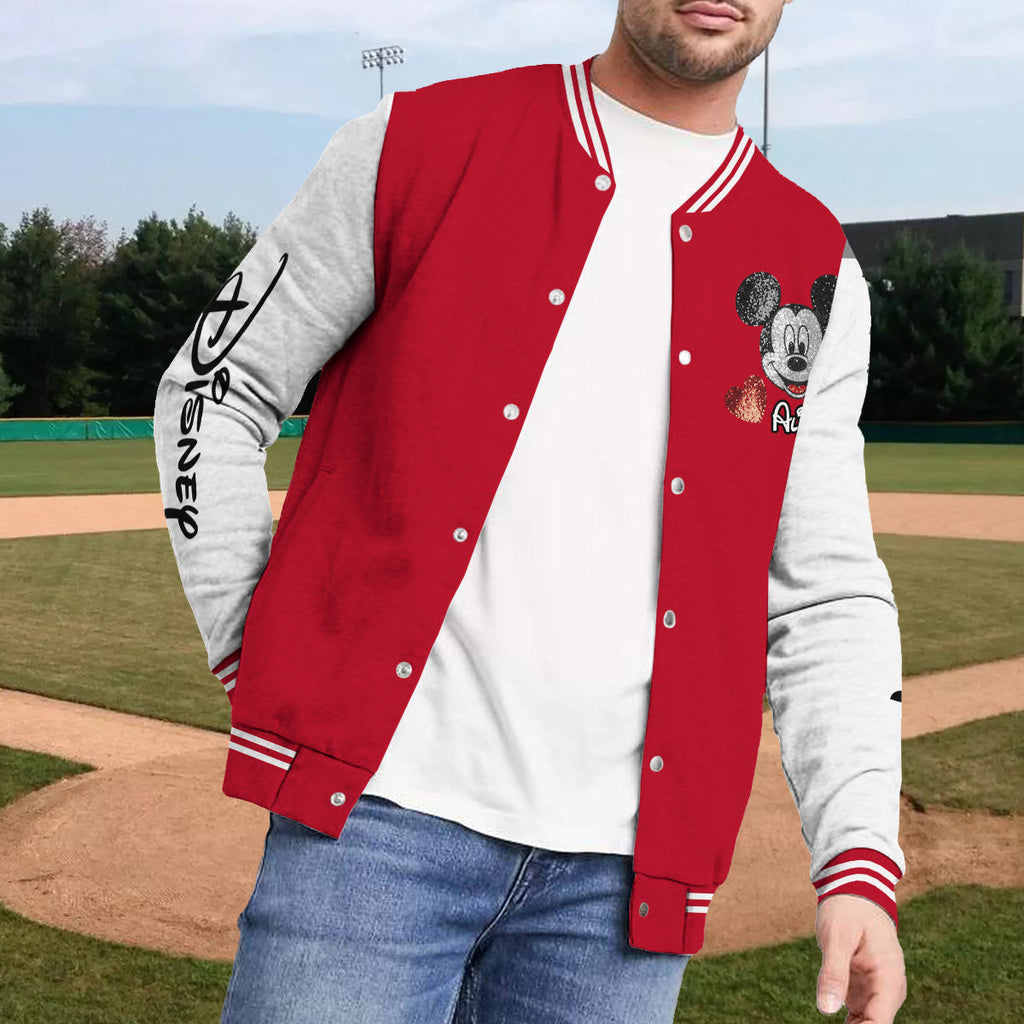Personalized Varsity Jacket Custom Name Mickey Mouse Gift Varsity Jacket GradoCreations