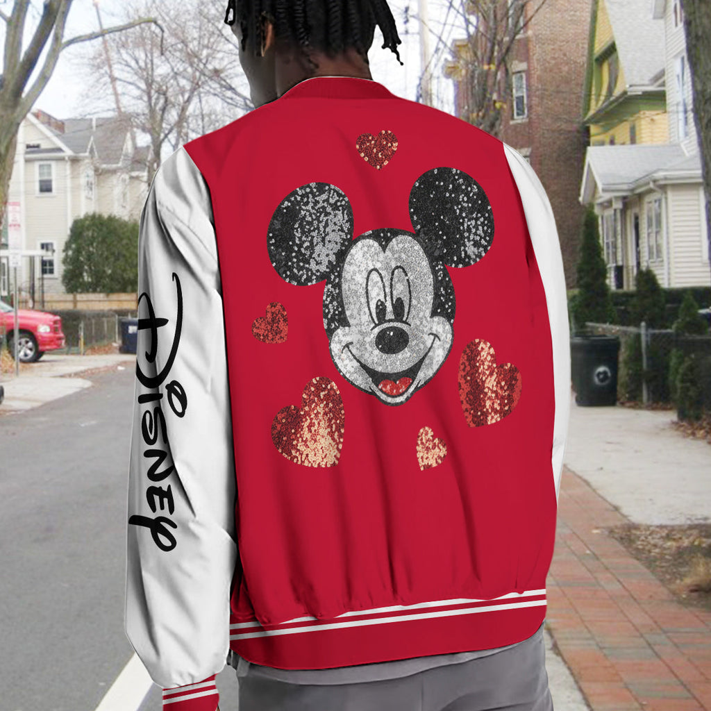 Personalized Varsity Jacket Custom Name Mickey Mouse Gift Varsity Jacket GradoCreations