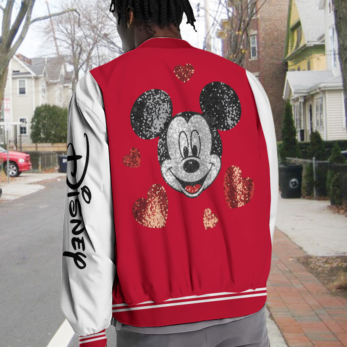 Personalized Varsity Jacket Custom Name Mickey Mouse Gift Varsity Jacket GradoCreations
