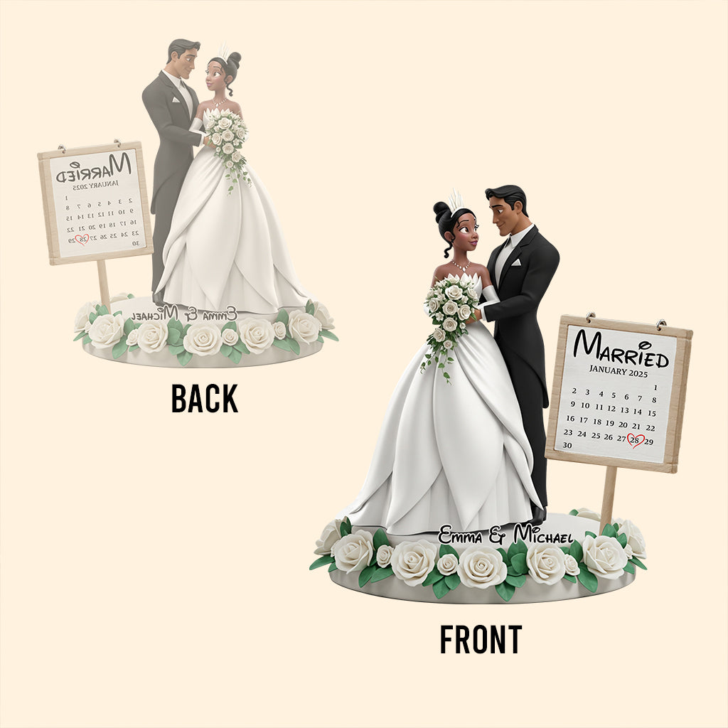 Personalized Happily Ever After Anniversary Acrylic Plaque Gift Custom Shaped Acrylic Plaque GradoCreations