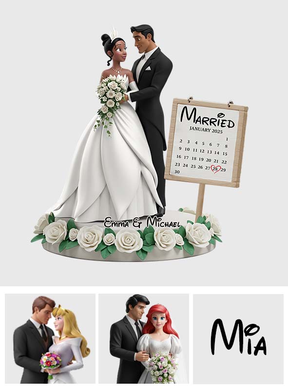 Personalized Happily Ever After Anniversary Acrylic Plaque Gift Custom Shaped Acrylic Plaque GradoCreations