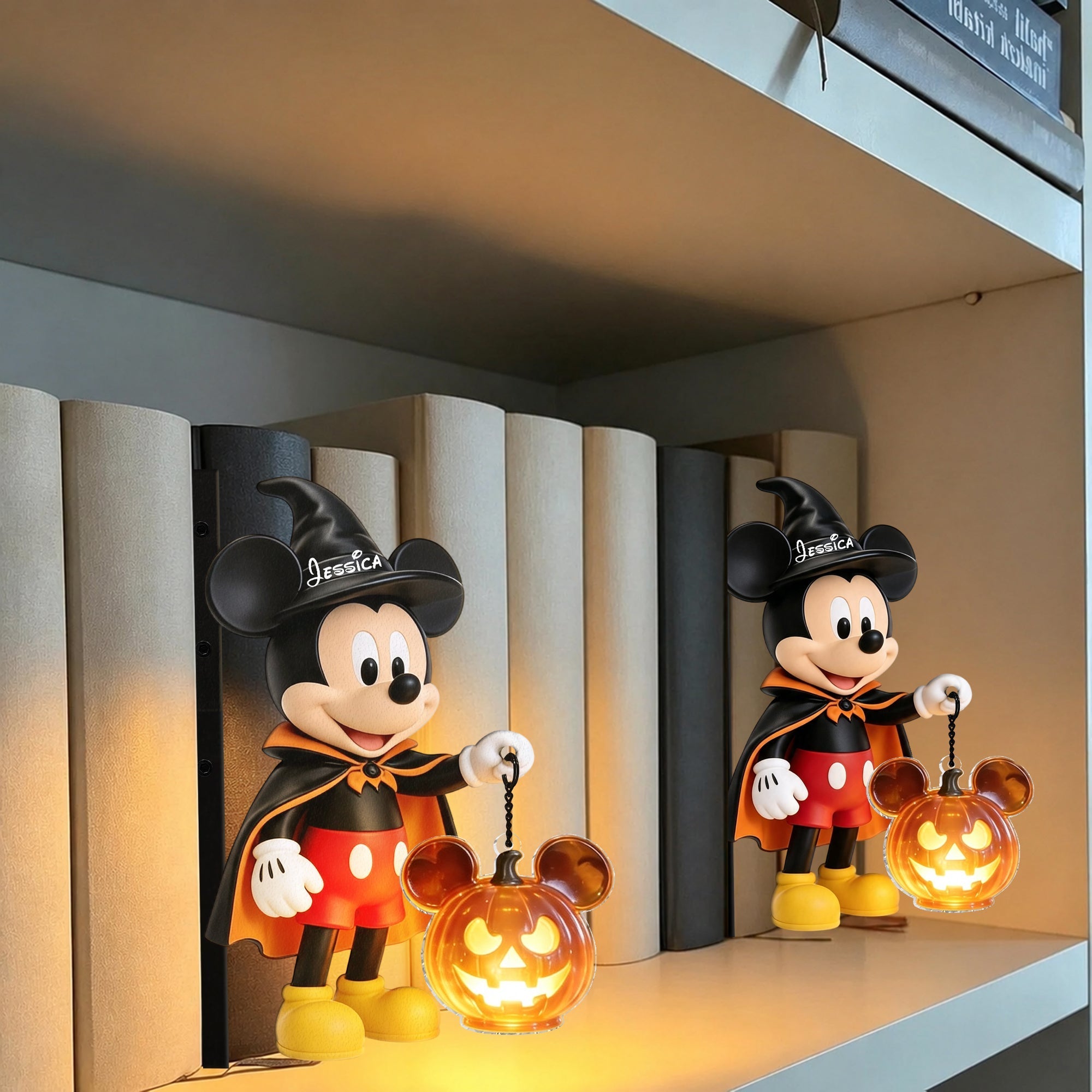 Personalized 3D Bookshelf Lamp Custom Mouse Design Gift Bookshelf Lamp GradoCreations