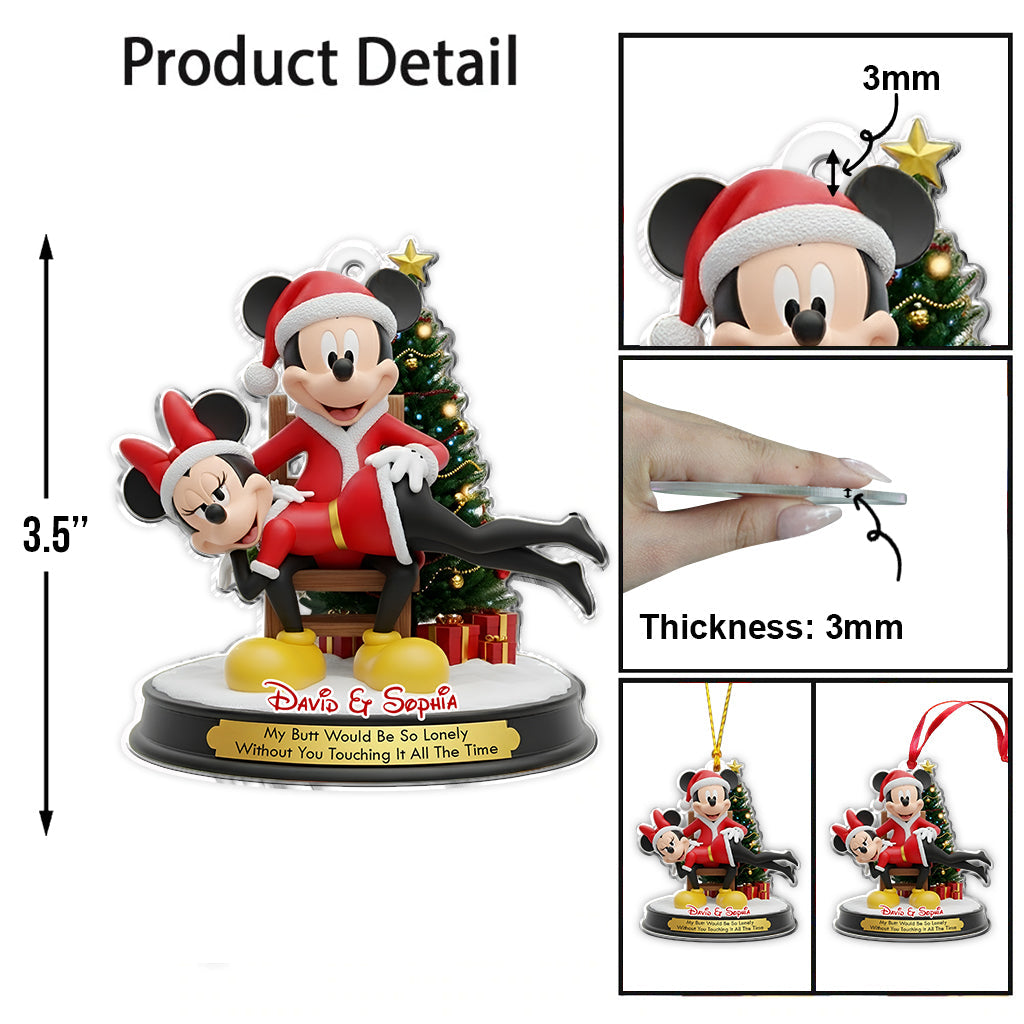 Personalized Funny Mouse Couple Ornament Christmas Gift Ornament GradoCreations