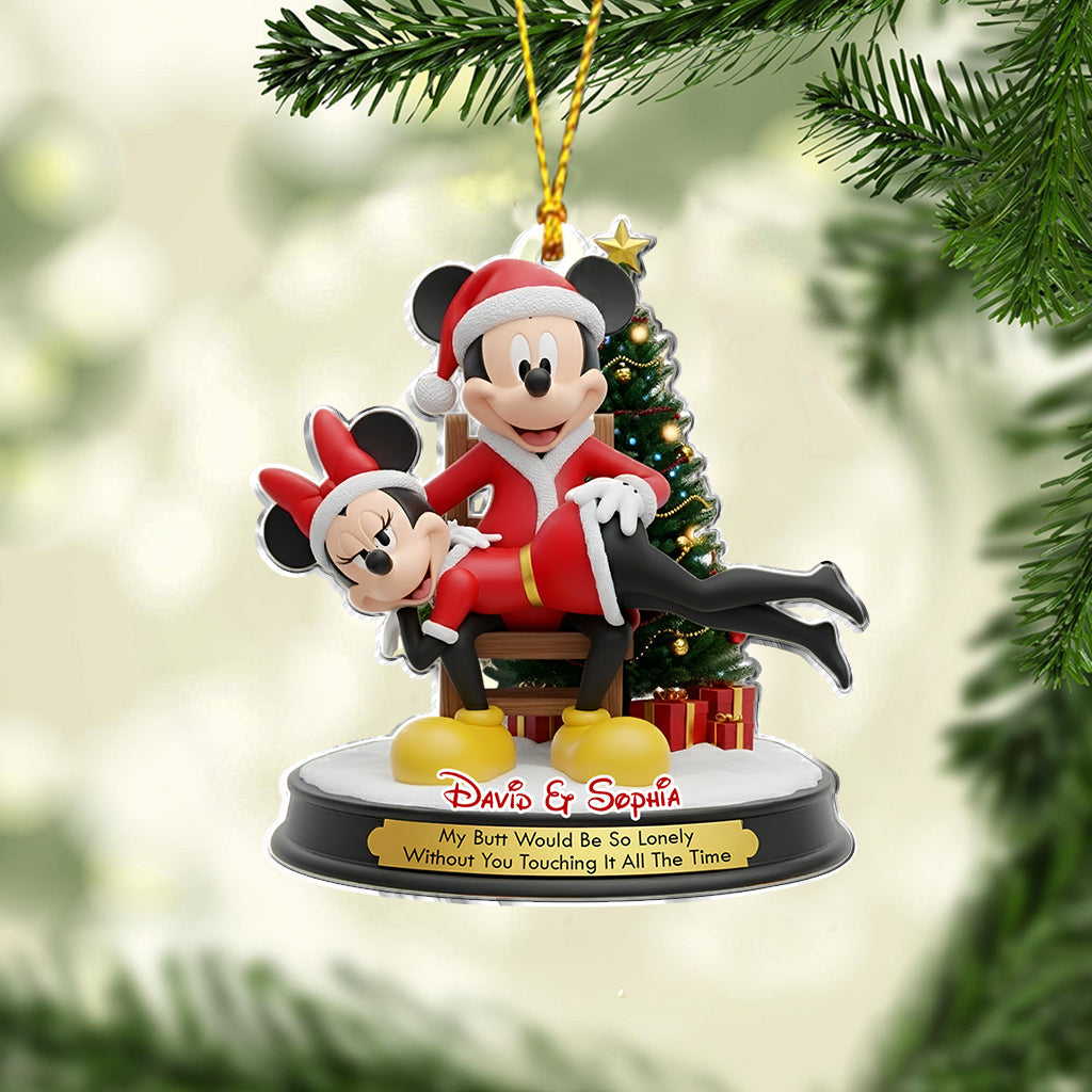 Personalized Funny Mouse Couple Ornament Christmas Gift Ornament GradoCreations