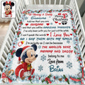 Personalized Children's Mouse Blanket Christmas Gift for Mom and Dad Blanket GradoCreations