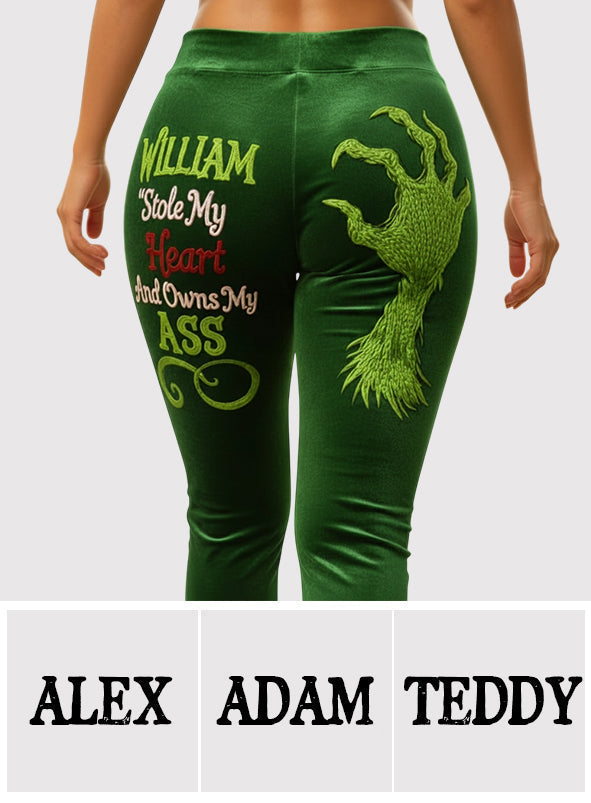 Personalized Christmas Leggings with Custom Text Gift for Her Leggings GradoCreations