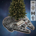 Personalized Star Wars Shaped Tree Skirt Custom Name Holiday Decor Shaped Tree Skirt GradoCreations
