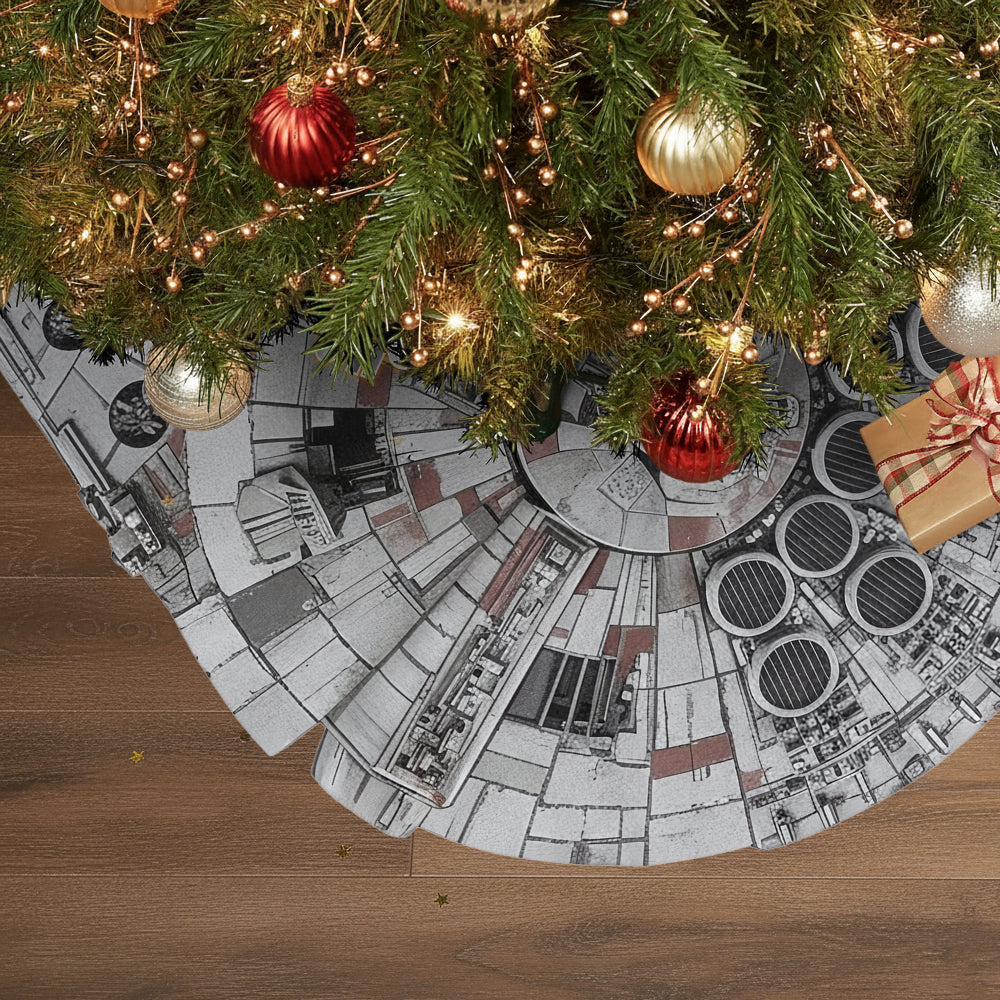 Personalized Star Wars Shaped Tree Skirt Custom Name Holiday Decor Shaped Tree Skirt GradoCreations