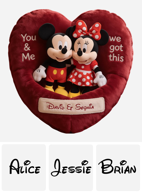Personalized Faux Fur Heart Pillow Custom Name Gift for Couples Faux Fur Shaped Pillow GradoCreations