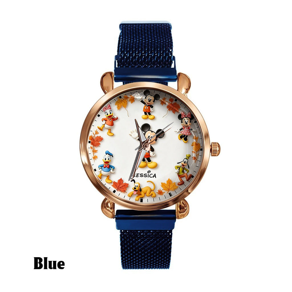 Personalized Mickey Mouse Fall Hand Watch for Women - Custom Name Gift Women Hand Watch GradoCreations