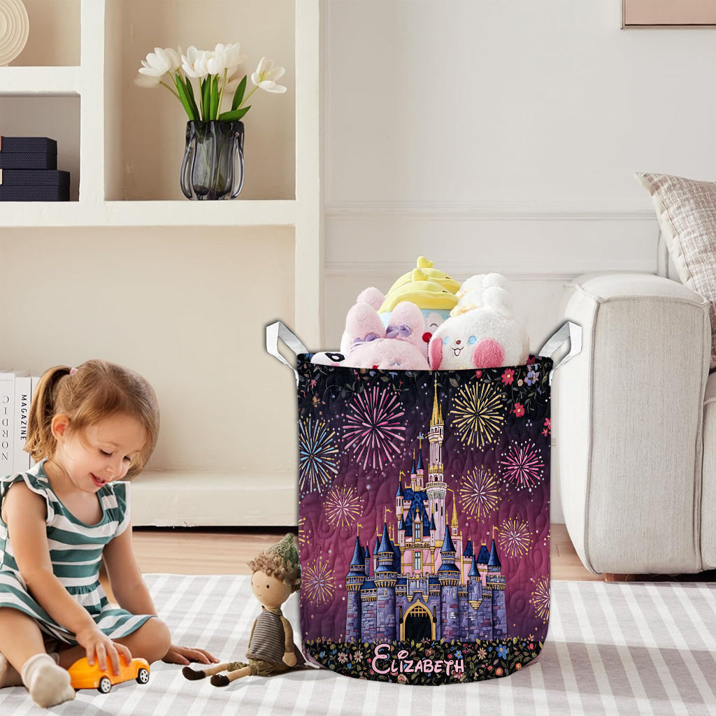 Personalized Mouse Storage Basket Custom Name for Kids Laundry Basket GradoCreations