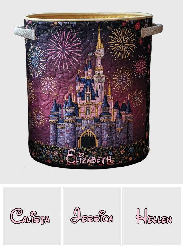Personalized Mouse Storage Basket Custom Name for Kids Laundry Basket GradoCreations
