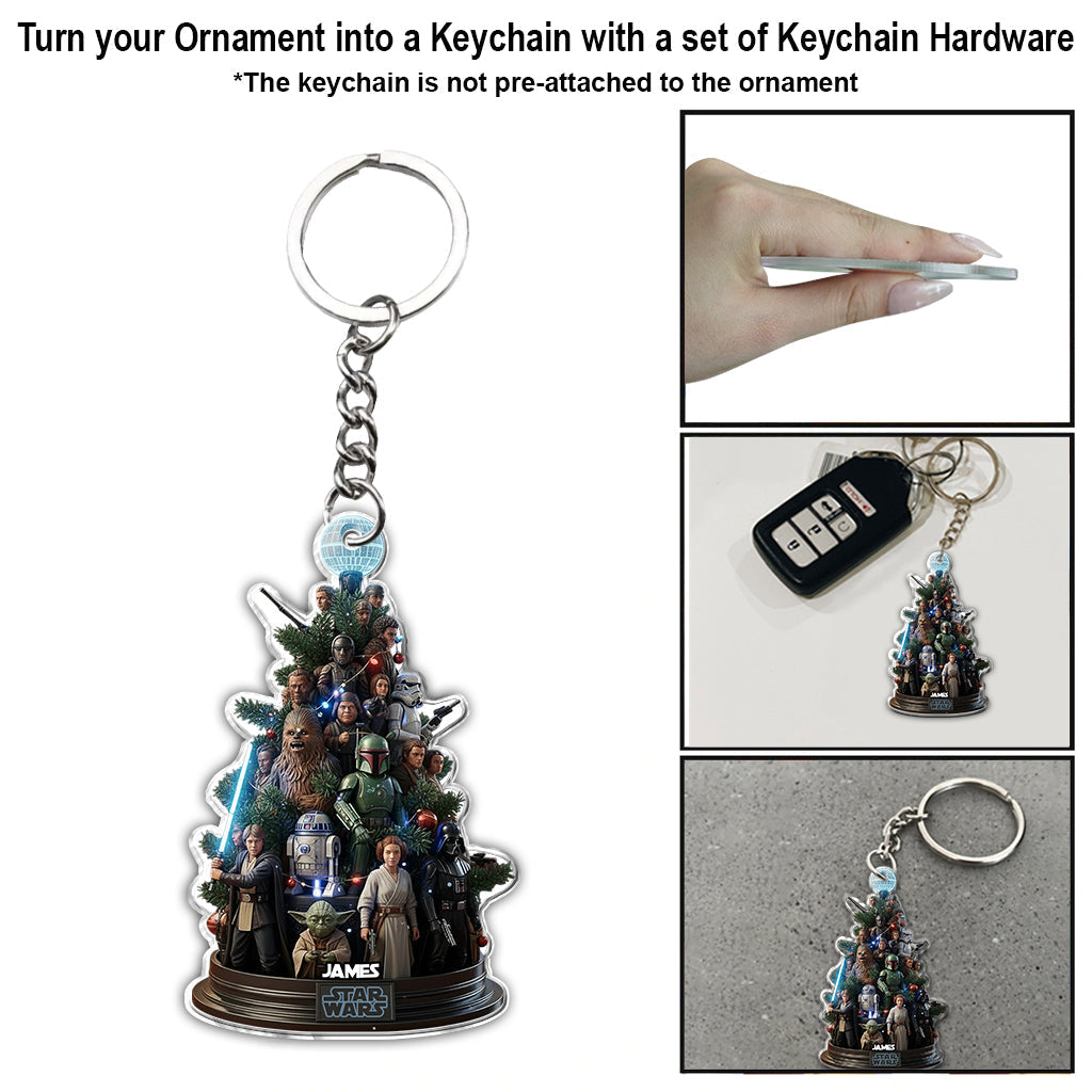 Personalized Star Wars Ornament Custom Name Gift for Christmas Ornament GradoCreations