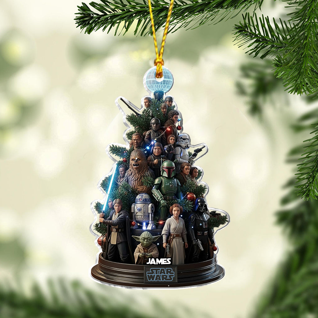 Personalized Star Wars Ornament Custom Name Gift for Christmas Ornament GradoCreations