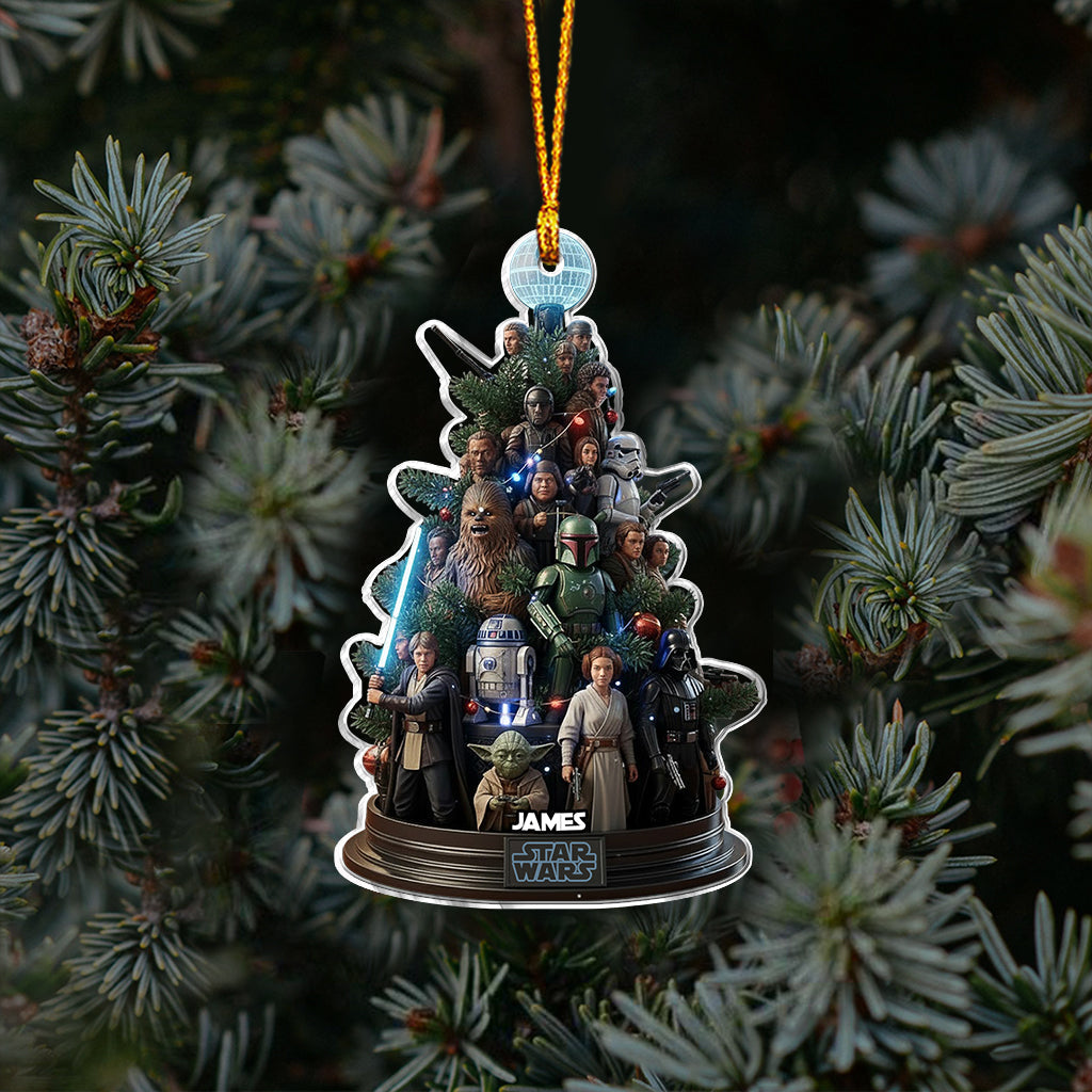 Personalized Star Wars Ornament Custom Name Gift for Christmas Ornament GradoCreations