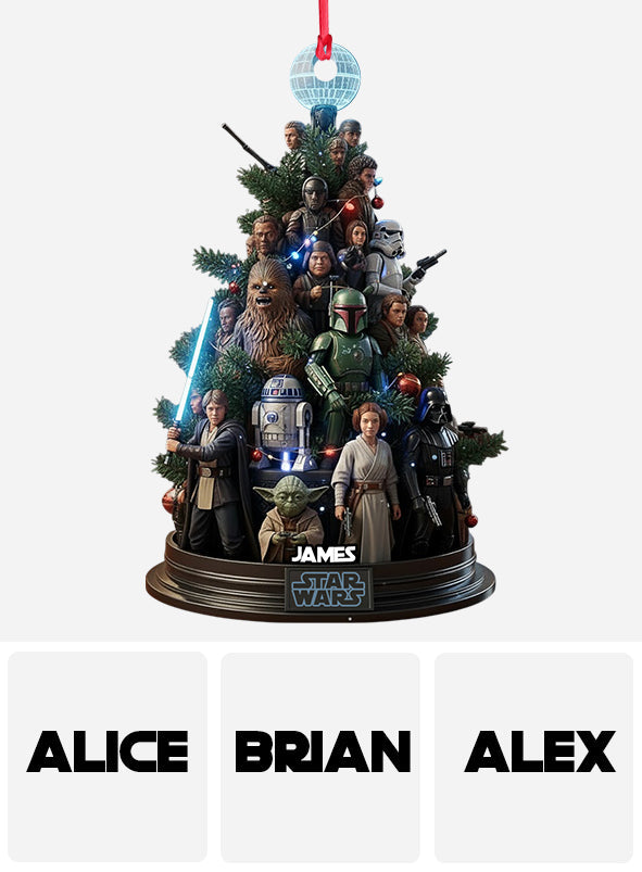 Personalized Star Wars Ornament Custom Name Gift for Christmas Ornament GradoCreations
