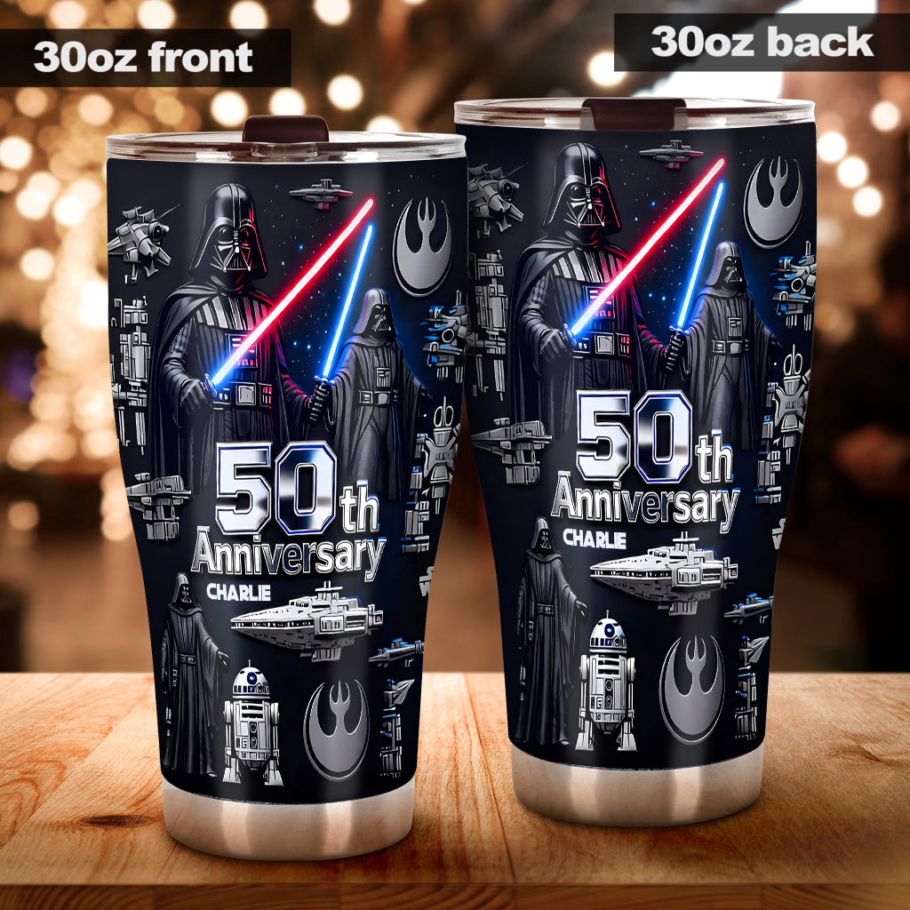 Personalized Star Wars 50th Anniversary Tumbler Custom Name Gift Tumbler GradoCreations