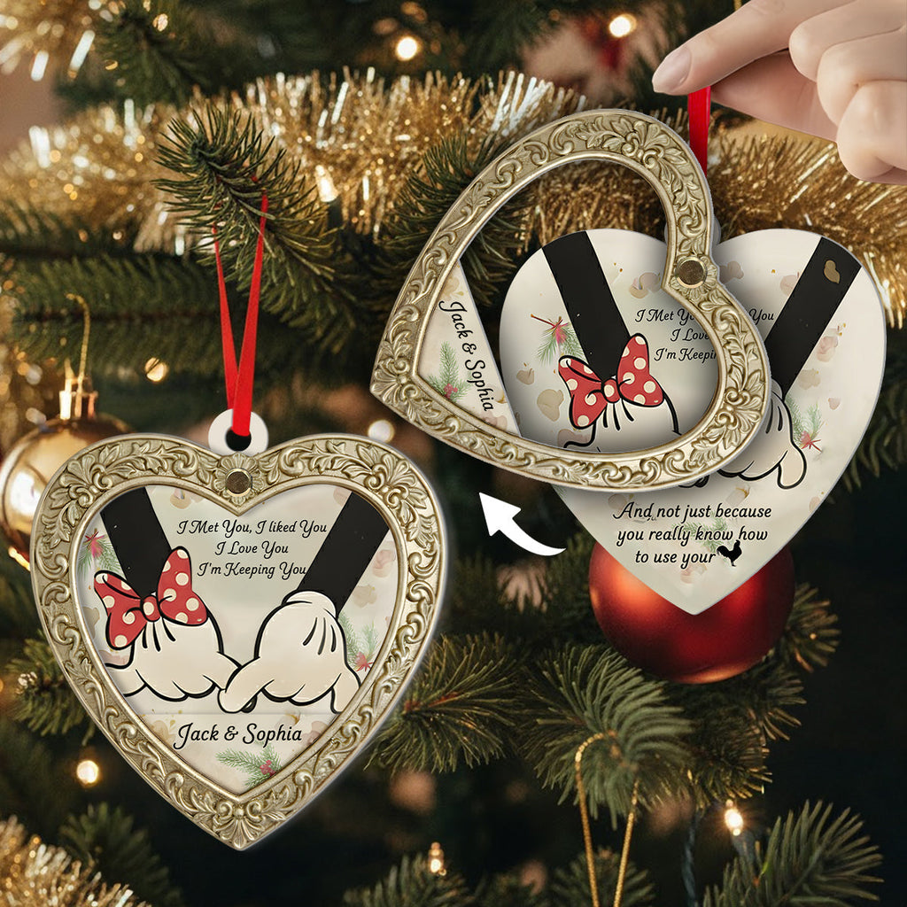 Personalized Flip Ornament Custom Rotating Design Gift for Christmas Flip Ornament GradoCreations