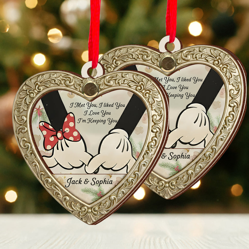 Personalized Flip Ornament Custom Rotating Design Gift for Christmas Flip Ornament GradoCreations