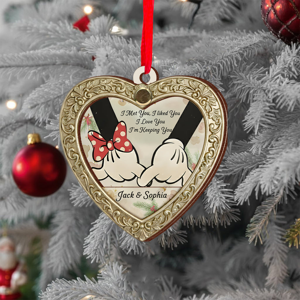 Personalized Flip Ornament Custom Rotating Design Gift for Christmas Flip Ornament GradoCreations