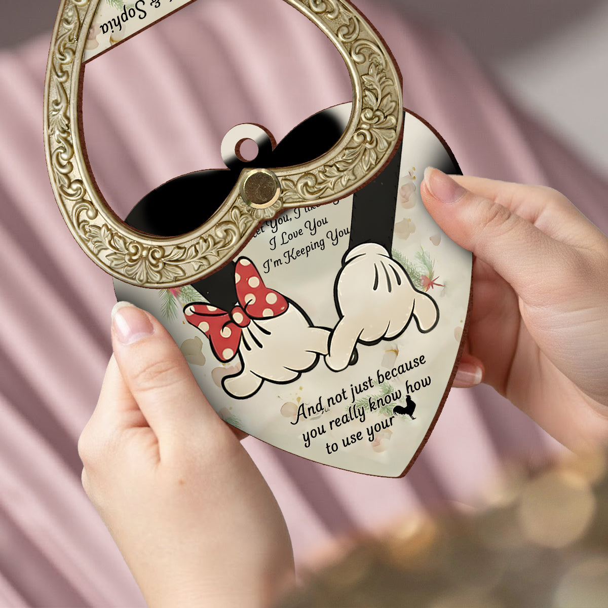 Personalized Flip Ornament Custom Rotating Design Gift for Christmas Flip Ornament GradoCreations