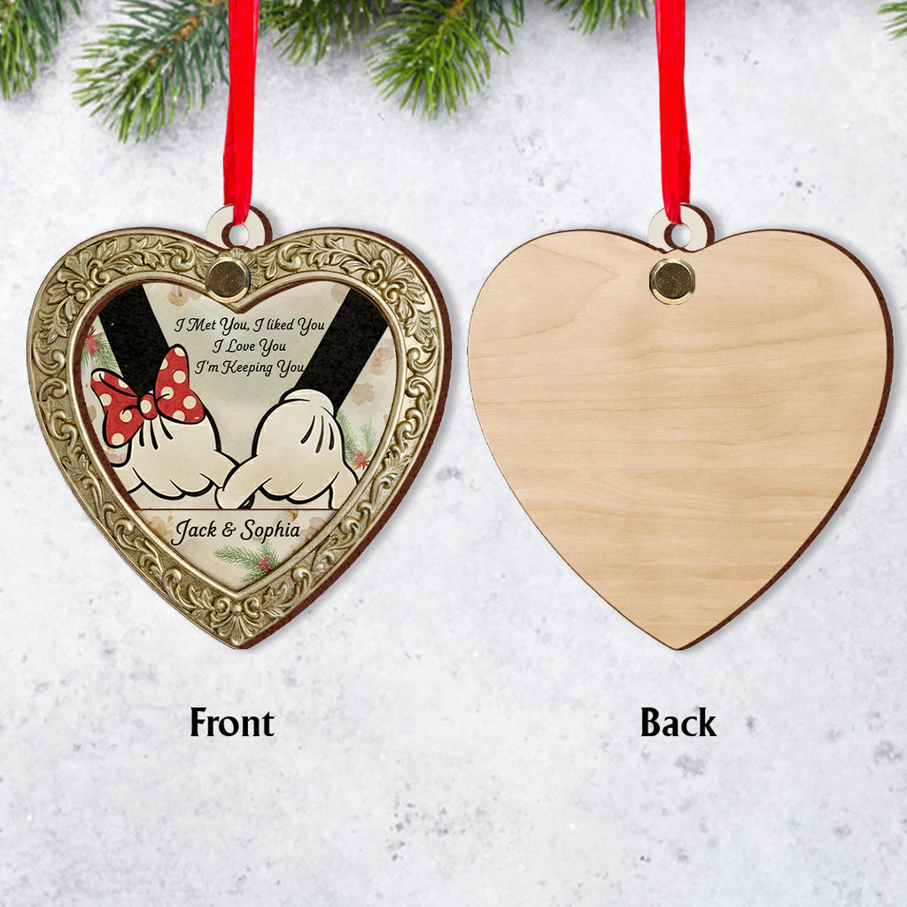 Personalized Flip Ornament Custom Rotating Design Gift for Christmas Flip Ornament GradoCreations