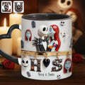 Personalized Heart Handle Mug Unique Gift for Couples Heart Handle Mug GradoCreations