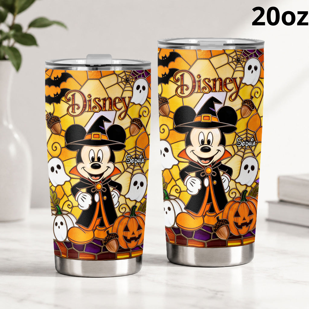 Personalized Halloween Mickey Mouse Tumbler Custom Drinkware Gift Tumbler GradoCreations