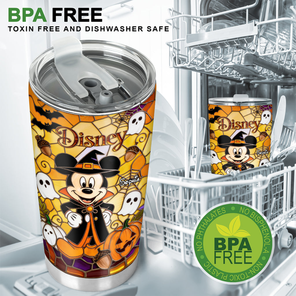 Personalized Halloween Mickey Mouse Tumbler Custom Drinkware Gift Tumbler GradoCreations