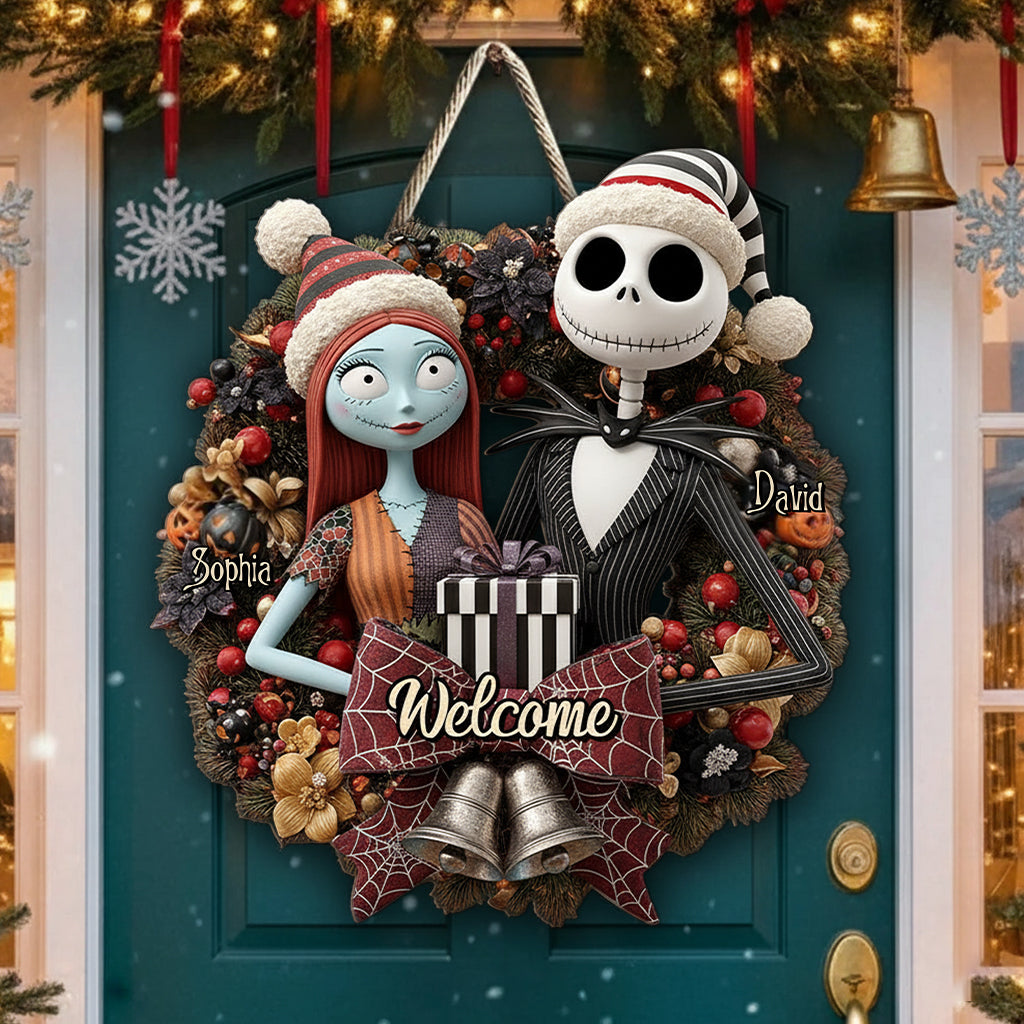 Personalized Nightmare Before Christmas Wood Sign Custom Name Gift Wood Sign GradoCreations