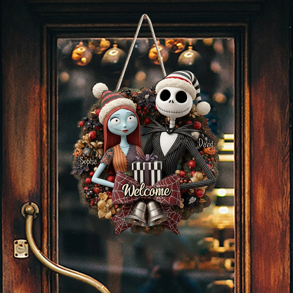 Personalized Nightmare Before Christmas Wood Sign Custom Name Gift Wood Sign GradoCreations