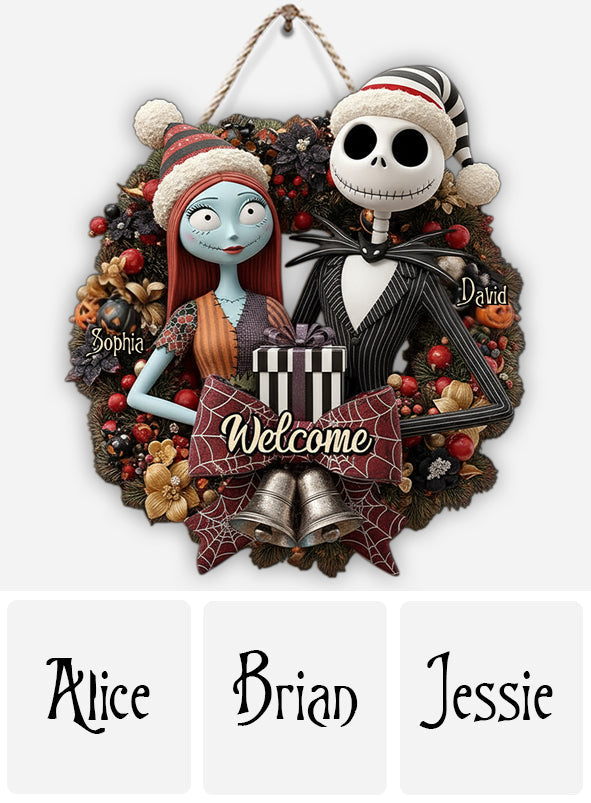 Personalized Nightmare Before Christmas Wood Sign Custom Name Gift Wood Sign GradoCreations