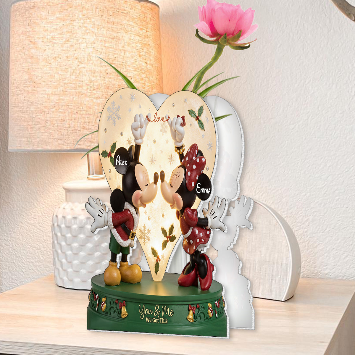 Personalized Acrylic Flower Vase Custom Design Gift for Couples Custom Shape Acrylic Flower Vase GradoCreations