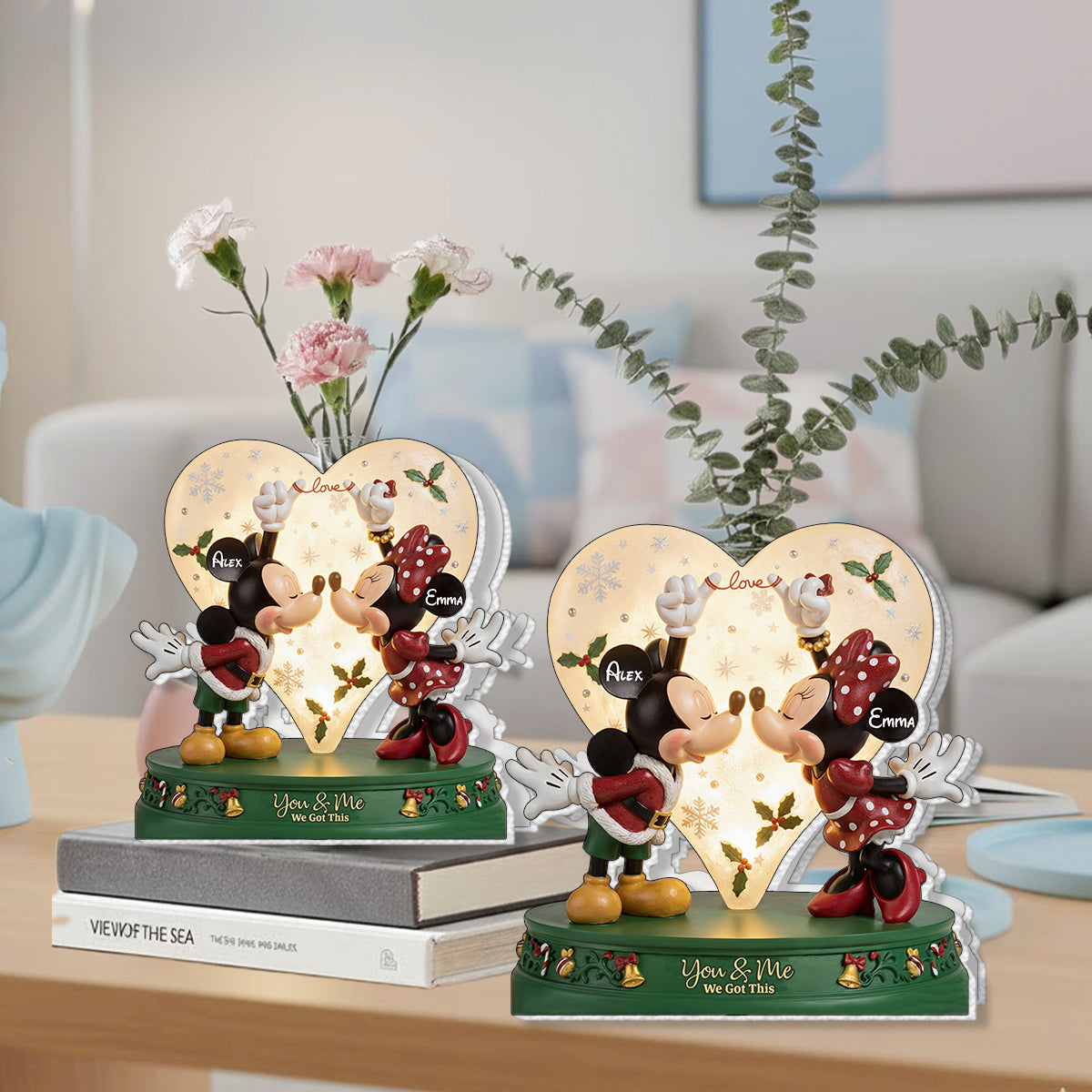 Personalized Acrylic Flower Vase Custom Design Gift for Couples Custom Shape Acrylic Flower Vase GradoCreations