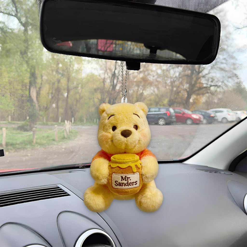 Personalized Yellow Plush Bear Keychain Custom Gift Plush Keychain GradoCreations